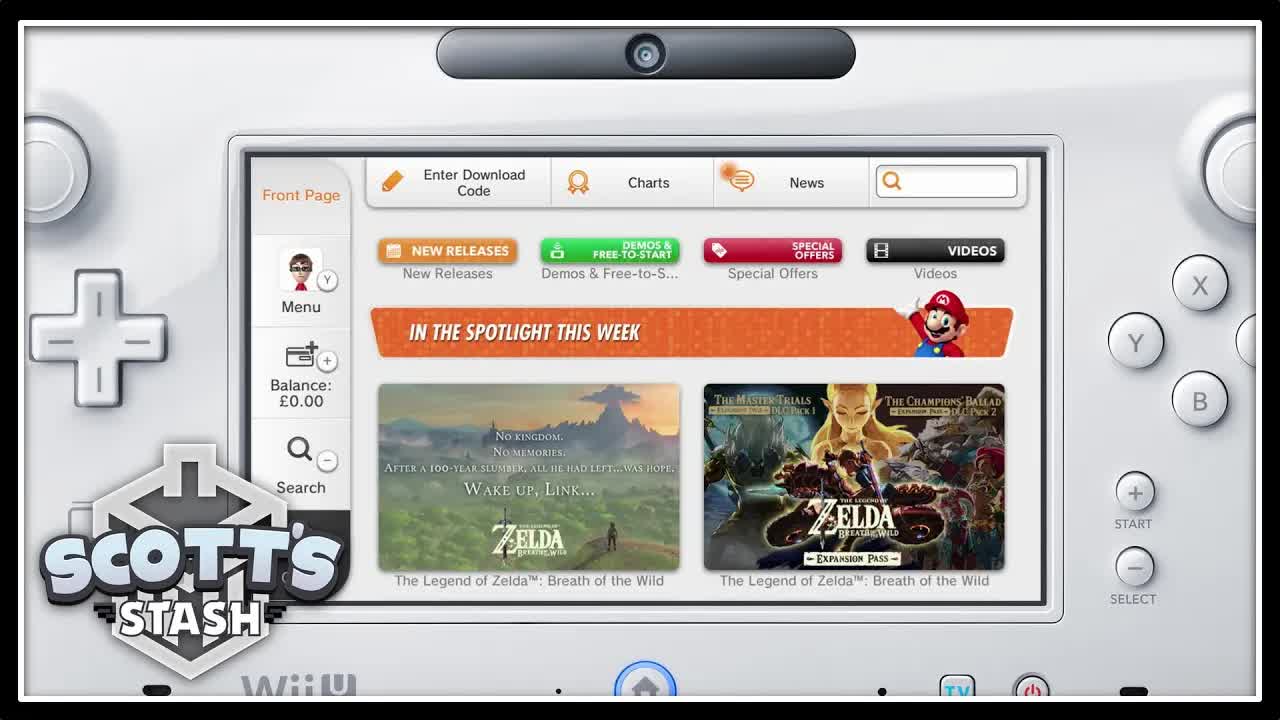 Browsing the European Nintendo eShop on Wii U